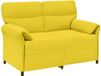 vidaXL Bank 100% polyester lichtgeel