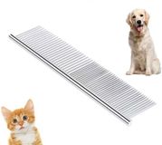 CHPN Goodies and Living Groothandel Grote Hondenkam - Vachtkam - Hondenkam - Kattenkjam - Vacht Kam - Staal - 25CM - 2 stuks - Grove en fijne kam - CHPN