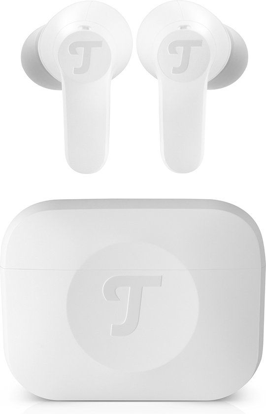 Teufel AIRY TWS 2 - In-ears - Oordopjes - Active Noise Cancelling - Oplaadcase - puur wit