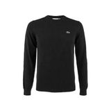Lacoste regular fit gebreide trui - zwart