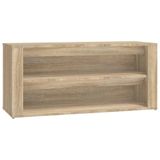 VidaXL Schoenenrek Sonoma-eik 100x35x45 cm