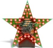 Whadda Exciting Electronics Whadda Soldeerkit, DIY, rode LED-Ster, knipperend of statisch, geweldig voor de feestdagen