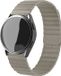 Strap-it Bracelet de montre connectée en cuir - Convient pour Samsung Galaxy Watch 5 Pro - Kaki