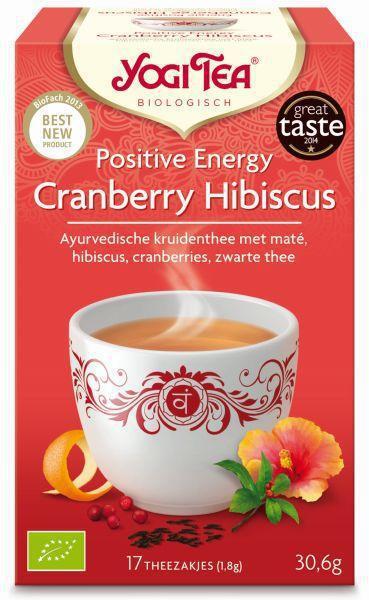 Yogi Tea Thee Positive Energy Cranberry Hibiscus