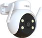 Calex Beveiligingscamera voor Buiten - 2K - Pan Tilt - Slimme Bewakingscamera met Nachtzicht - Bewegingsdetectie & 2‑weg Audio - Wit