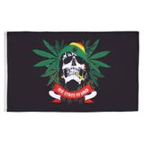 AZ FLAG Rasta Piratenschedel 150x90 cm Polyester 100D 2 Ringen