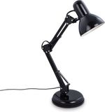 Briloner Zwarte Tafellamp - Industriële Bureaulamp - Kantelbaar Retro Metalen Design - E14 Fitting