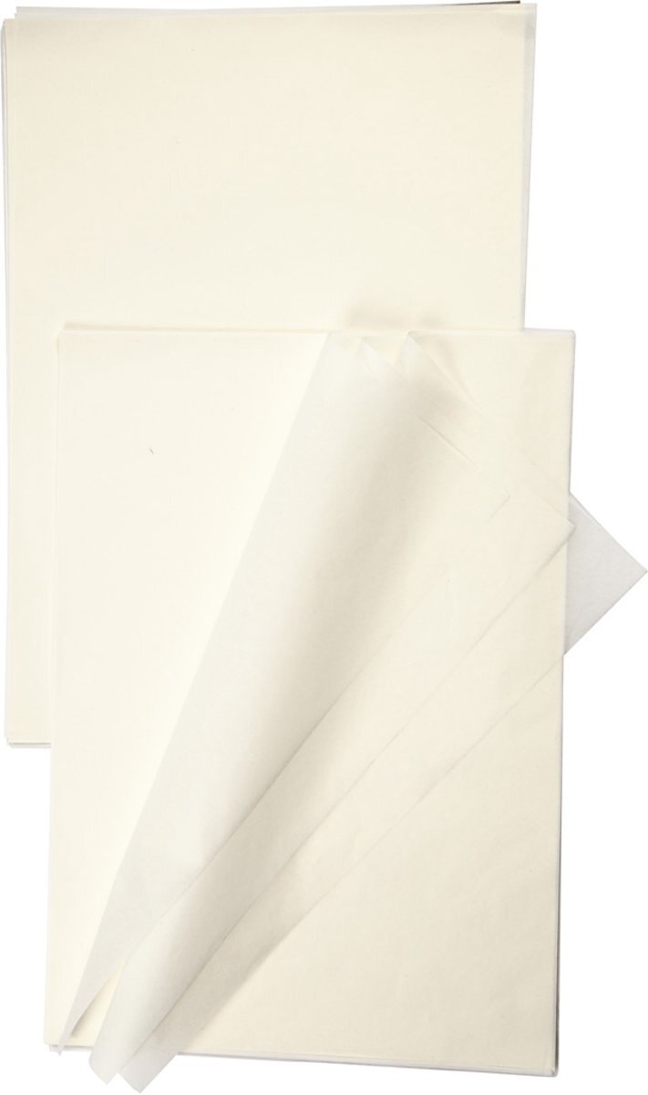 creotime Imitatie rijstpapier, A3, 14 gr, 100 vellen, wit