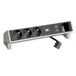 Bachmann DESK2 3xCEE7/3 1x CM USB Charger A/C 22W, 0,2m GST18 INOX