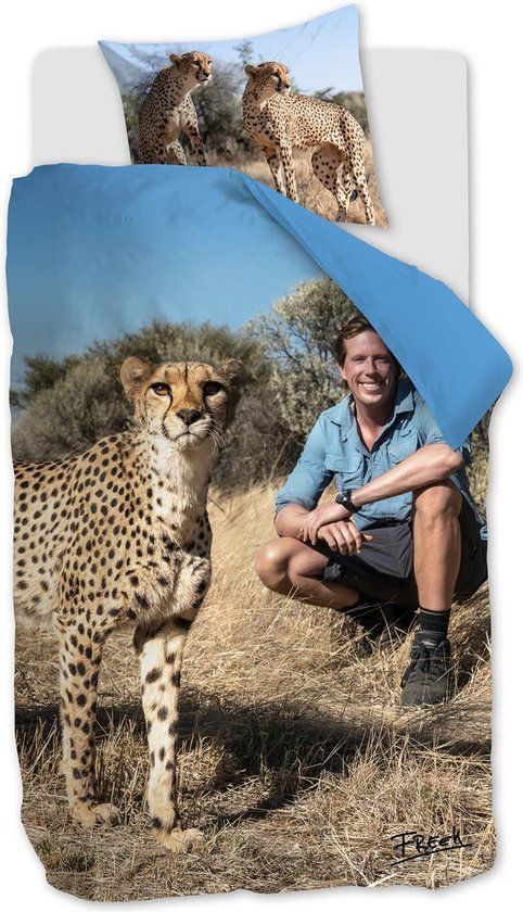 Freek Vonk Beddinghouse FREEK VONK Safari Survival Dekbedovertrek - Eenpersoons - 140x200 cm - Zand