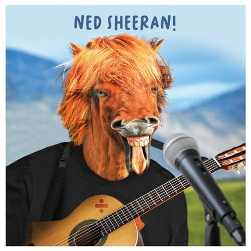Virtuele safari, grappige verjaardagskaart, Ned Sheeran gelukkige verjaardagskaart voor hem, mannelijke verjaardagskaart