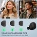 kwmobile 6x housse pour écouteurs intra-auriculaires compatible avec Sony WF-1000XM6 - Embouts de remplacement en silicone gris - 3 tailles