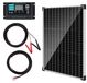 Kit panneau solaire 12 V - 50 W - régulateur de charge 10 A - Monocristallin