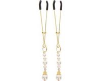 Taboom Tweezers With Pearls - Bondage / SM Nipple clamps Gold