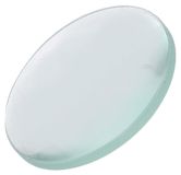 Verre lens dubbelconvex 100mm optiek onderwijs