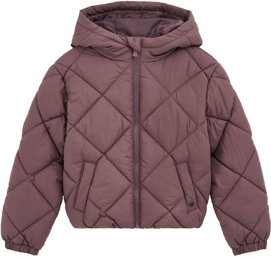 WE Fashion Meisjes oversized gewatteerde jas met capuchon