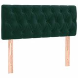 vidaXL Hoofdbord 100x7x78/88 cm Donkergroen Fluweel