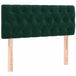 vidaXL Hoofdbord 100x7x78/88 cm Donkergroen Fluweel