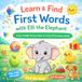 Learn & Find First Words with Elli the Elephant: Interactive Toddler Picture Book to Learn 50 Everyday Words | Fun Seek and Find Activity Book for Kids Ages 1–5