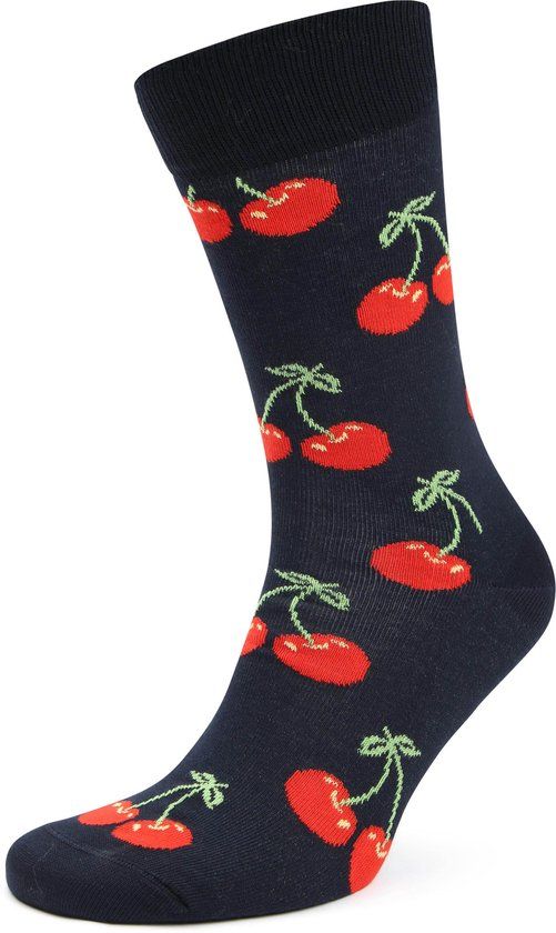 Happy Socks Sokken Cherry - Maat 41-46 - Heren - Grappige sokken - Halfhoge sokken