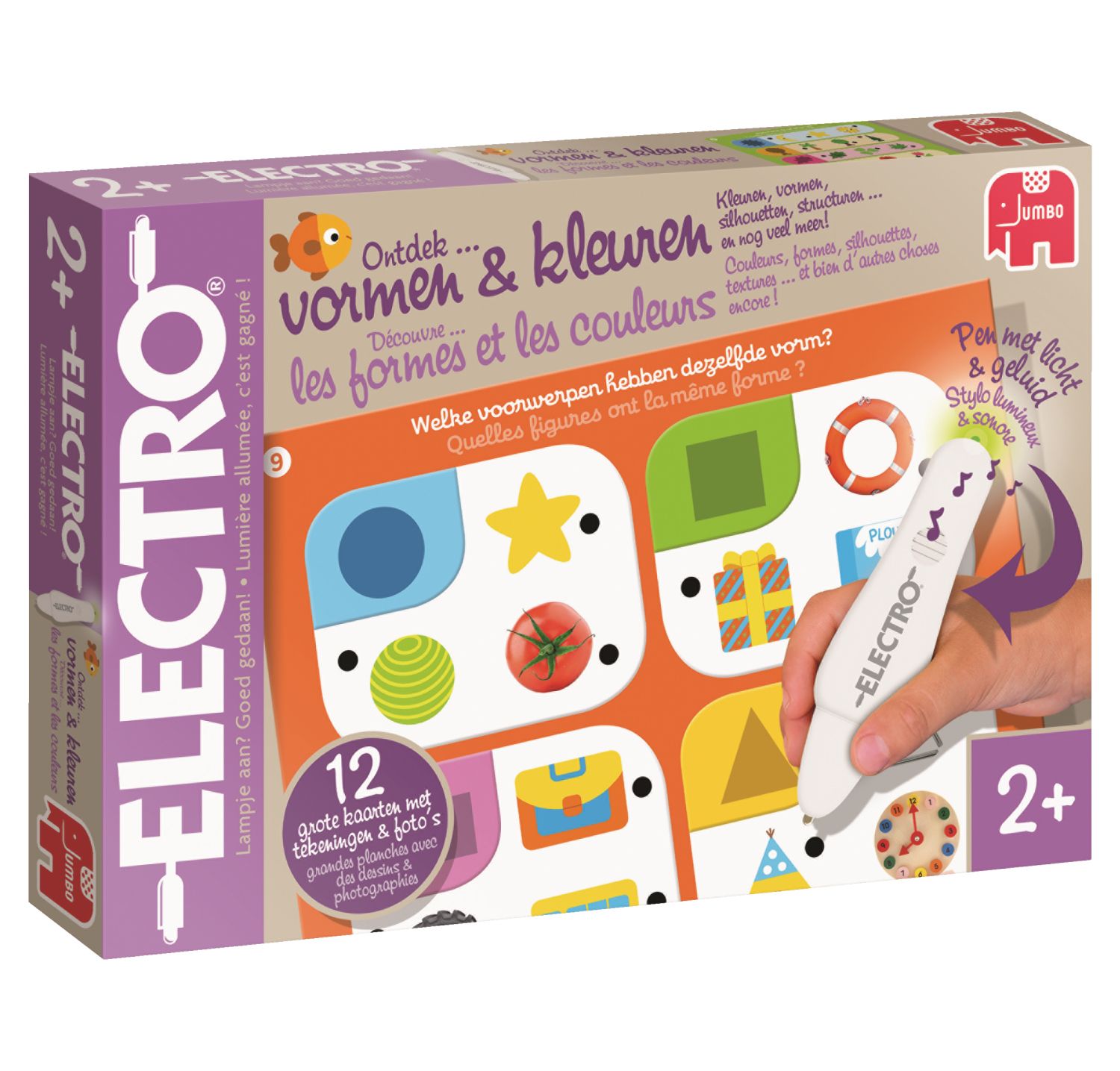 Jumbo Electro Wonderpen - Ontdek Vormen & Kleuren - Educatief Spel - Vanaf 2 Jaar