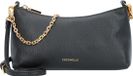 Coccinelle Leren Schoudertas Aura Mini Bag Grained Leather Noir Zwart
