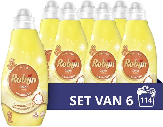 Robijn Klein & Krachtig Collections Vloeibaar Wasmiddel - Color Zwitsal - 114 wasbeurten