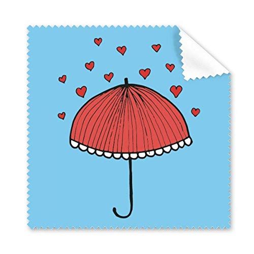DIYthinker Rode Kant Paraplu Hart Weer Bril Doek Schoonmaken Doek Telefoon Scherm Cleaner 5 stks Gift