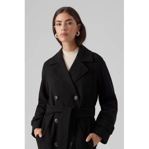 VERO MODA VMFORTUNEVEGA Trenchcoat - Zwart - Dames