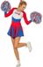 Merkloos / Sans marque Wilbers Cheerleader jurkje vrouw rood-wit-blauw - Maat 40