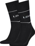 Levi's Short Cut Logo Sport Black 2-Pack Sokken Kinderen 35-38