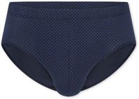 SCHIESSER Cotton Casuals slip (1-pack) - heren minislip donkerblauw met patroon