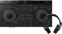 AlphaTheta DDJ-GRV6 + Pioneer DJ HDJ-X7 Zwart