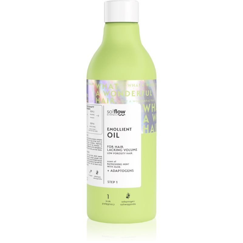 So!Flow Emollient Natural Oil Low Porosity Hair Lack Volume Ashwaganda 150ml