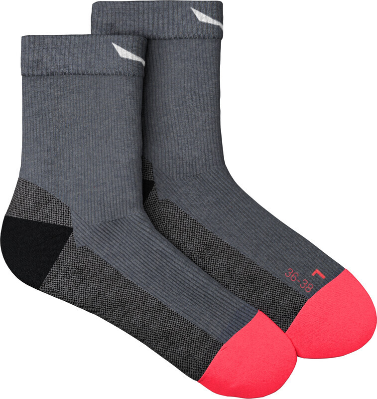 SALEWA SALEWA Mtn Trn Am Quarter Socks Dames, grijs EU 42-44 2023 Trekking- & Wandelsokken