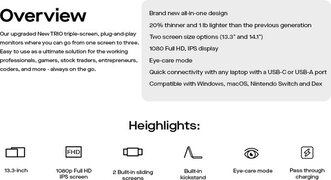 Trio 2.0 Portable Monitor