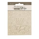 Stamperia SCB240 decoratieve chips, bruin, 14 x 14 x 0,1 cm