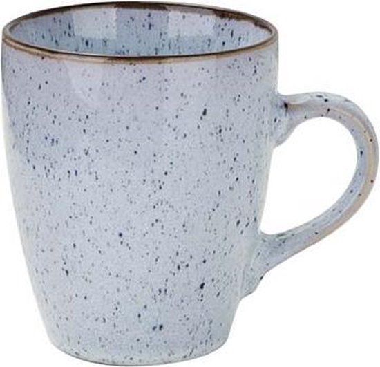 Cosy & Trendy Tessa Blue Beker - Ø7,5x8,2cm - 20cl - Set van 6
