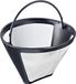 Filtre à café durable sans marque en acier inoxydable, pour 8 à 12 tasses, taille de filtre 4
