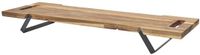 Home Deco Factory Serveerplank - acacia hout - 55 x 18 cm - rechthoek - handvaten - borrelplank- tapasplank