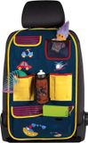 WALSER CarComfort Auto-Organizer Kinderen - Rugleuningbeschermer Kinderen - Bestuurders Jack Blauw/Geel