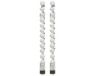Decoris Mini kerstballen - 28x st - parelmoer wit - D3 cm - kunststof