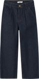NAME IT Meisjes NKFBELLA HW W PLEAT JEANS 3020-AZ L NOOS Jeans - Dark Blue Denim - Taille 146