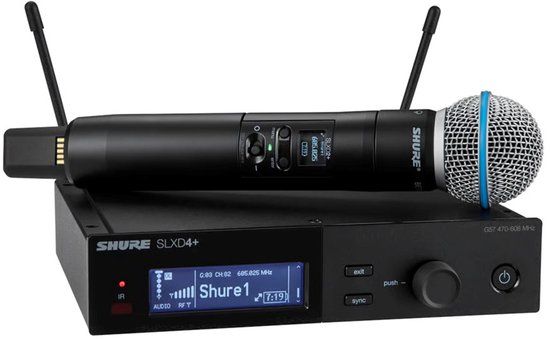 Shure SLX-D Serie - Draadloos Digitale Systeem - Beta 58A Microfoon - Professioneel Vocaal