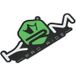 KRM PRO Autocollant Ride vert