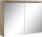 Paso 80 x 20 x 60 cm – Châtaignier – Armoire de salle de bain avec miroir