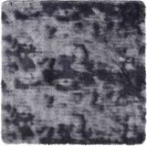 vidaXL Hoogpolig vloerkleed NAVARRA 240x240 cm polyester donkergrijs