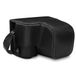 MegaGear MG1651 Ever Ready Cameratas van Leer, Compatibel met Sony Alpha A6100, A6400 (16-50 mm) Zwart