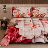 PETTI Artigiani Italiani Bedrukt winterdekbed 270 × 260 cm | Bloemen 04 152
