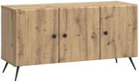 vidaXL TV-kast 99 x 34,5 x 50 cm Artisanaal eiken Bewerkt hout